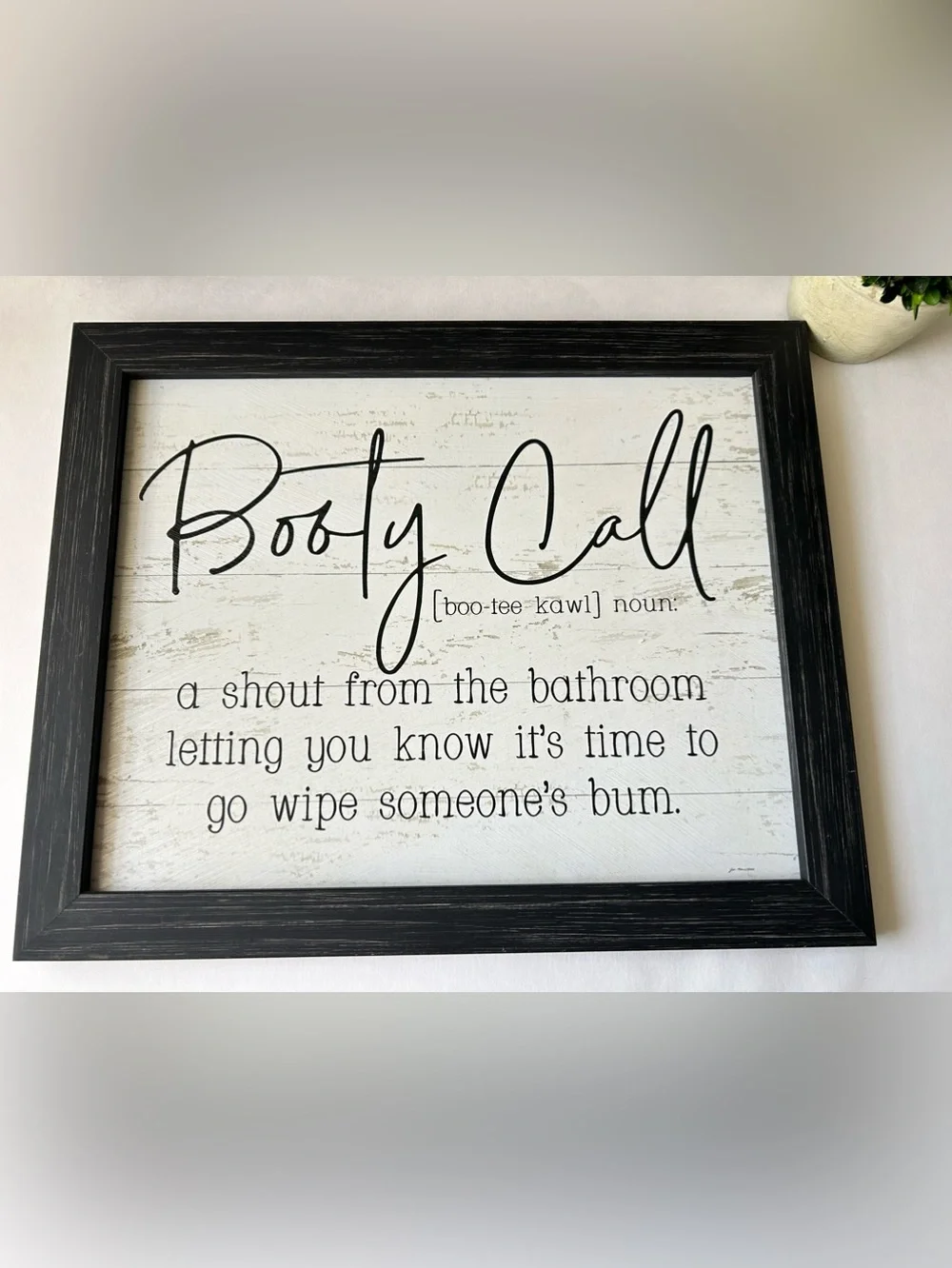 🌴Humorous Wall Sign With a Message Framed with Wood